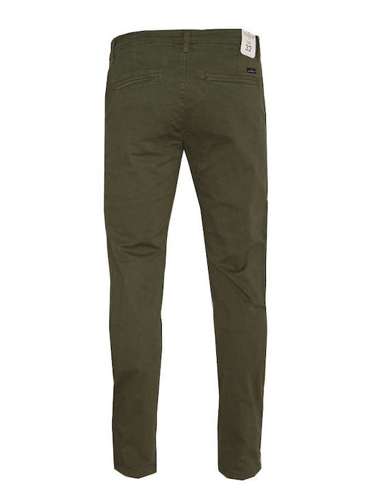 Van Hipster Herrenhose Chino Elastisch Khaki