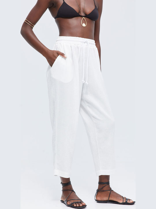 Pantaloni Alb