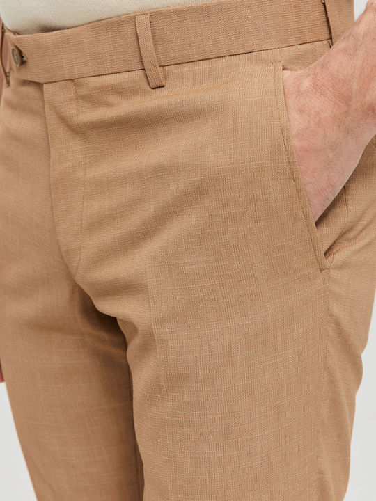 Aristoteli Bitsiani Men's Trousers in Slim Fit Brown