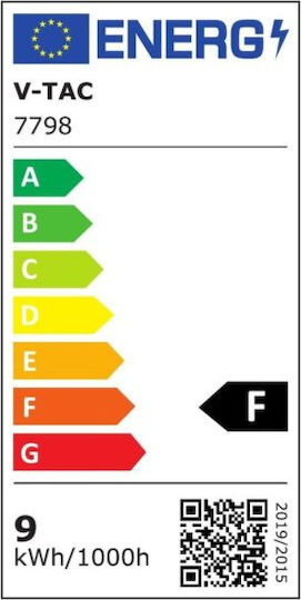 V-TAC LED Bulb 9W Fluorescent Type 60εκ. for Socket G13 and Shape T8 Cool White 850lm