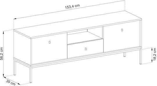 Stand TV Mono Bej L153,4xA39xÎ56cm