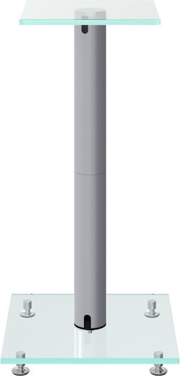 vidaXL Speaker Stands in Silver Color