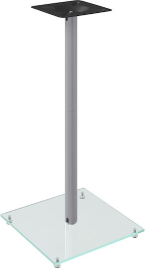 vidaXL Speaker Stands in Silver Color