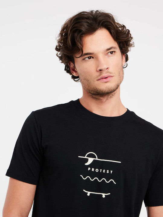 T-shirt Μαύρο