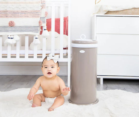 Ubbi Diaper Disposal Bin Beige 1pcs