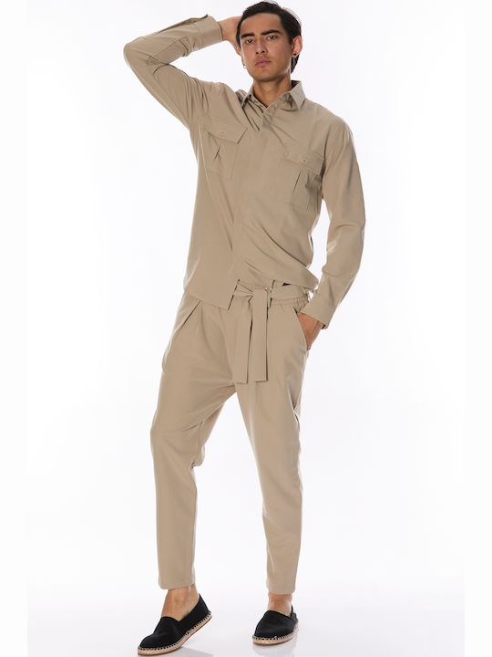 Long-sleeved Shirt Beige