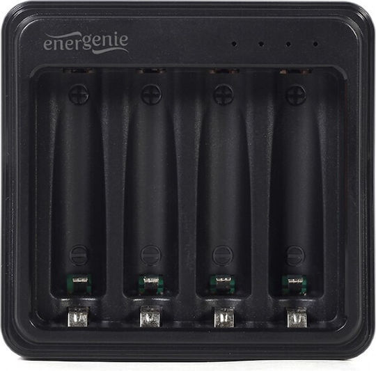 Energenie BC-USB-03 USB Charger 4 Batteries Ni-Cd/Ni-MH Size AA/AAA