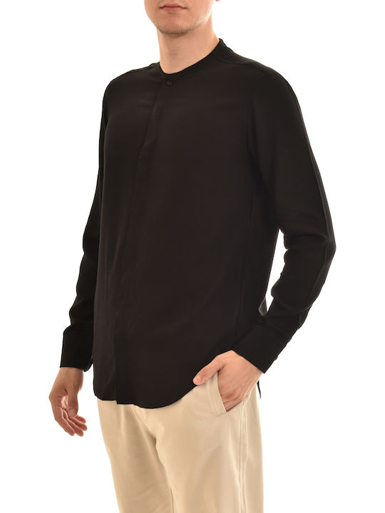 Twin Black Men's Shirt Long Sleeve Black