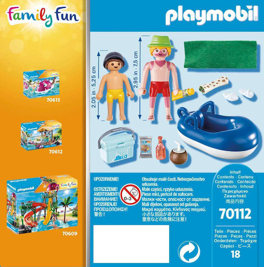 Playmobil Family Fun Sunburnt Swimmer pentru 4-10 ani