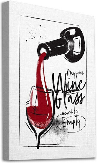 Walls Red Wine Glass σε Καμβά Walls Red Wine Glass σε Καμβά