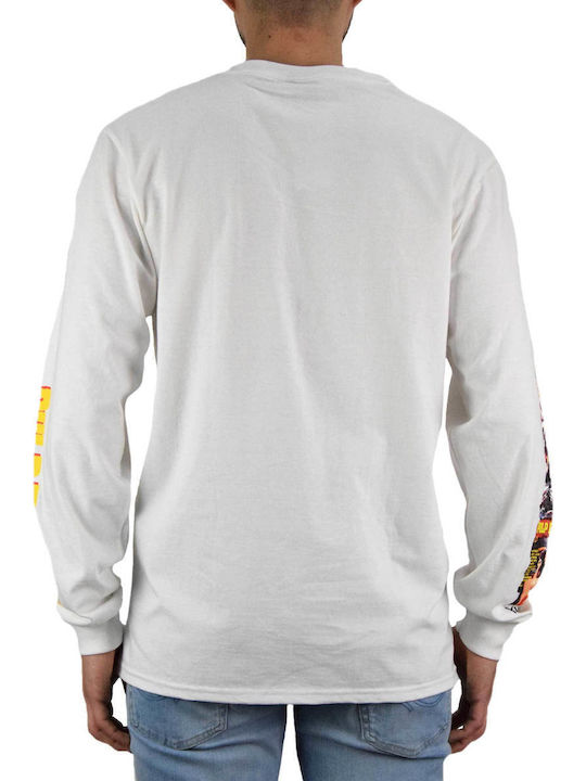 HUF Men's Long Sleeve Blouse White