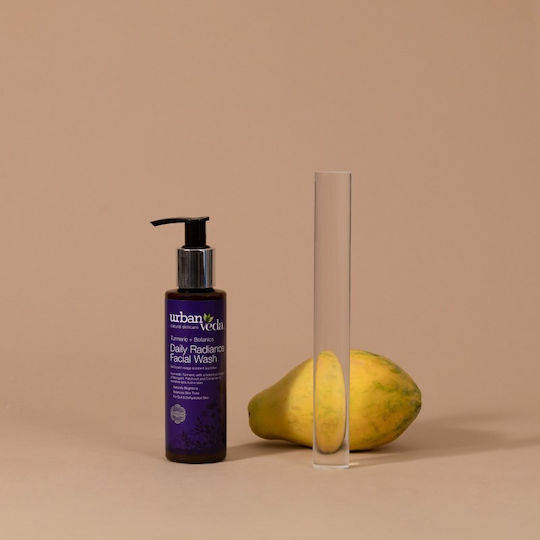 Urban Veda Tumeric + Botanics Daily Radiance Facial Wash Cream Cleansing Face 150ml