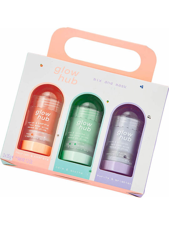 Glow Hub Mix & Mask Комплект за грижа за кожата за Хидратация & Блясък