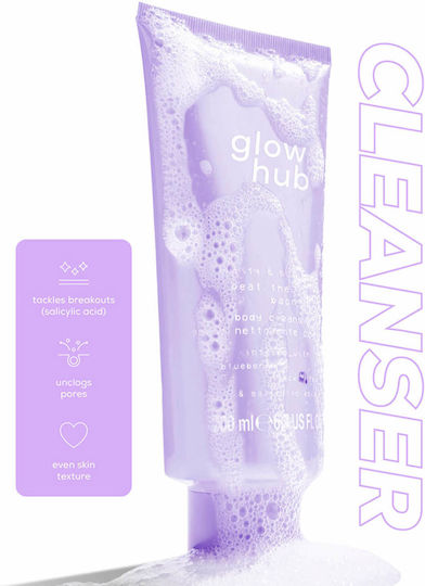 Glow Hub Пречистващ И Изсветляващ Душ Гел Blueberry & Black Tea 200ml