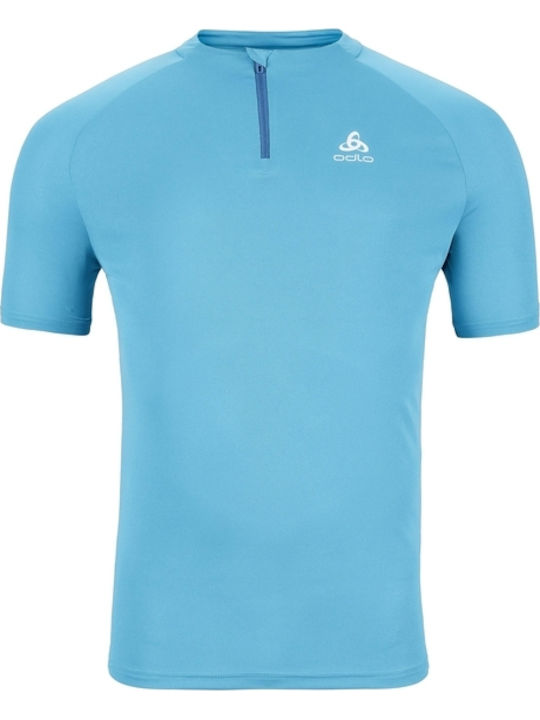 Essentials Sportliches Kurzarm T-Shirt Blau