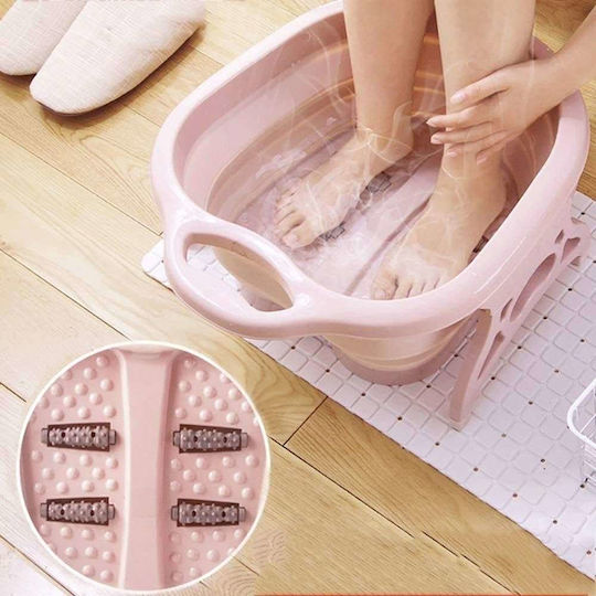 Folding Basin Foot Bath Pink