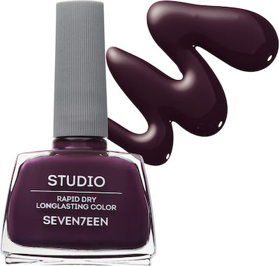 Seventeen Studio Rapid Dry Lasting Color Gloss Ojă de Unghii Uscare rapidă Violet 169 12ml