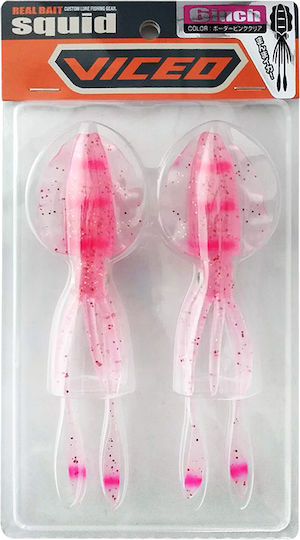 Viceo Squid 6 Squid Jigs Fluorescent 15cm Blue