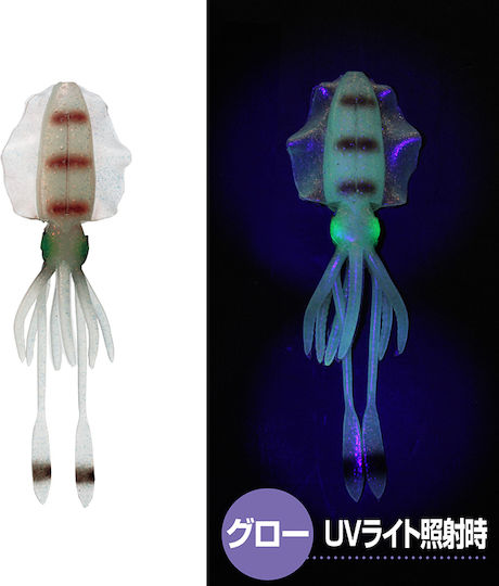Viceo Squid 6 Squid Jigs Fluorescent 15cm Blue