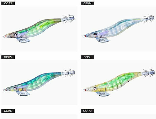 Duel LQ Lens Squid Jigs Fluorescent Bej