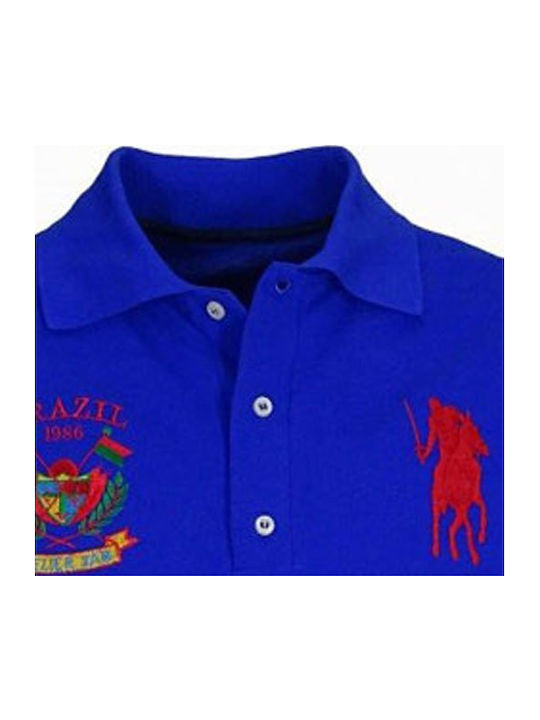 Polo Short Sleeve Blouse Blue