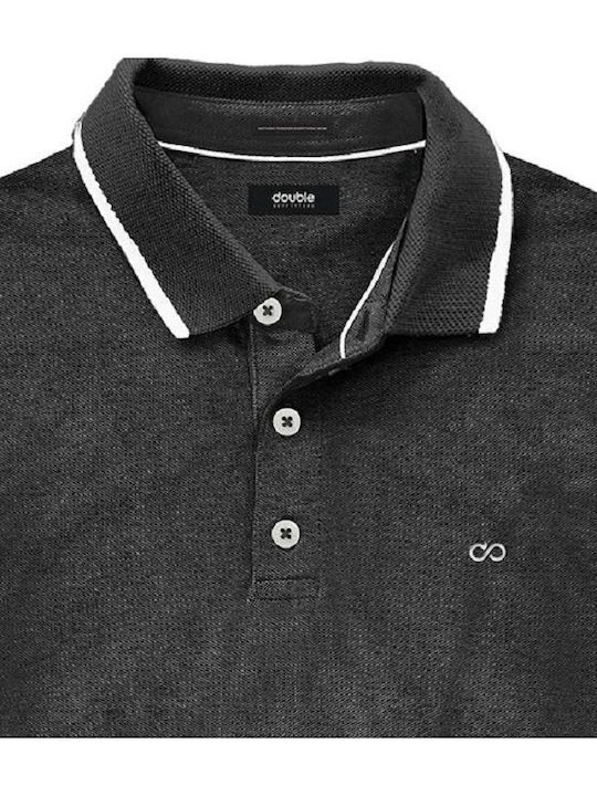 Polo Herrenbluse Kurzarm Schwarze