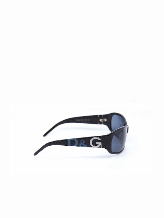 Dolce & Gabbana Men's Sunglasses with Black Horn-Rimmed Frame and Grey Lenses DG3009 61287