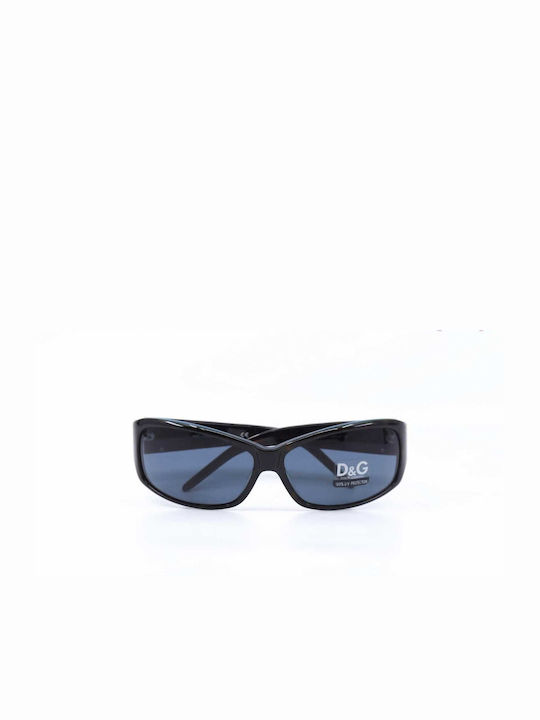 Dolce & Gabbana Men's Sunglasses with Black Horn-Rimmed Frame and Grey Lenses DG3009 61287