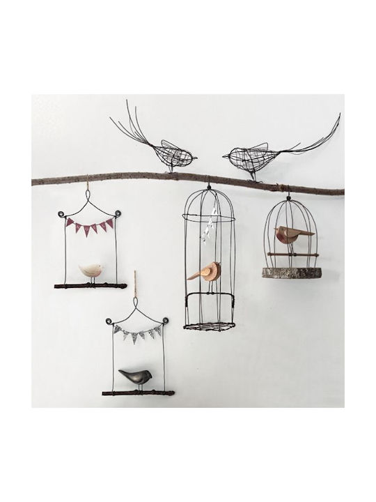 Synchronia Hanging Handmade Wall Decor Made of Metal 11x1.5x11cm