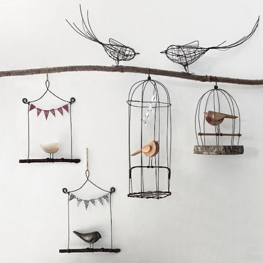 Synchronia Hanging Handmade Wall Decor Made of Metal 11x1.5x11cm