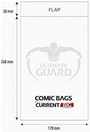 Ultimate Guard Plastic Sleeves A4 100pcs Comic Bags Current Size 100τμχ UGD020008