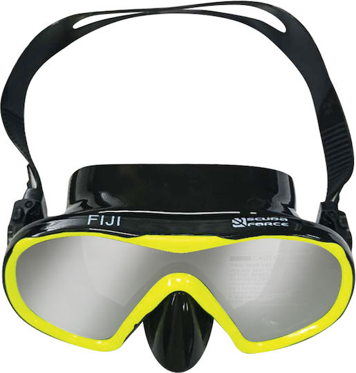 XDive Fiji Μάσκα Θαλάσσης Σιλικόνης Μαύρη