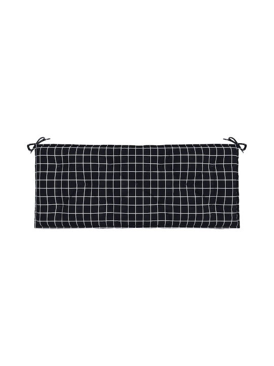 vidaXL Pernă pentru Bancă de Grădină Negru 50x120cm.