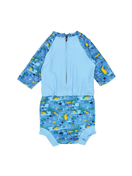 Splash About Kids Swimwear UV Long Sleeve Swimsuit Light Blue