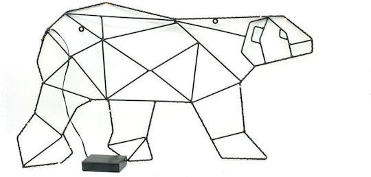 blokker Iluminată De Crăciun Metalică Figurină Înălțime 62cm.