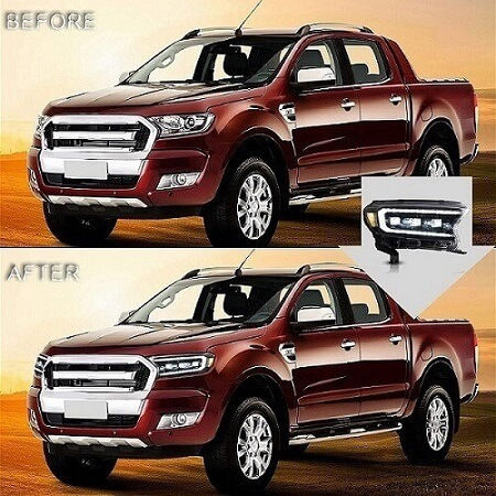 Vland Μπροστινά Φανάρια Led για Ford Ranger 2τμχ
