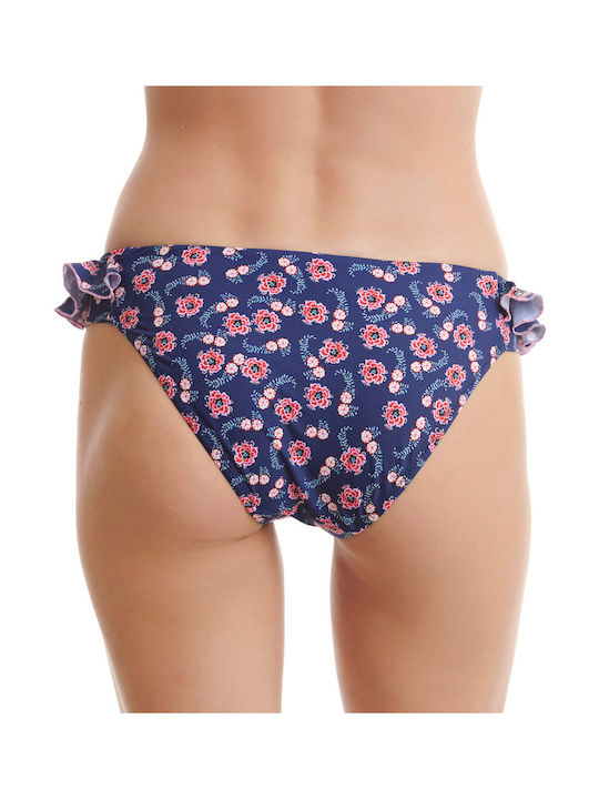 Erka Mare Set Bikini cu Umplutură Floral Violet