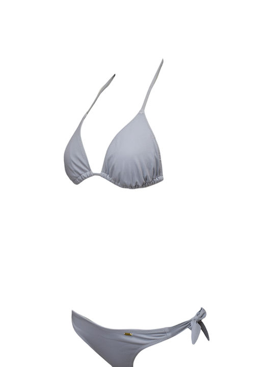 Set Bikini Τριγωνάκι & Brazil Ασημί