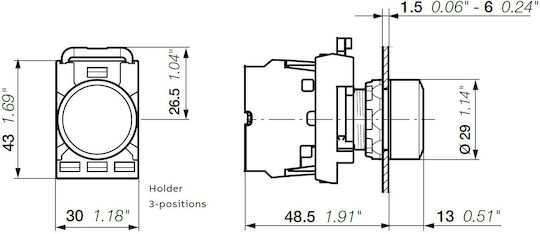 Abb Μπουτόν Βιομηχανικού Τύπου 12277