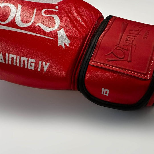 Olympus Sport Training IV Γάντια Πυγμαχίας Δερμάτινα για Αγώνα Μπλε