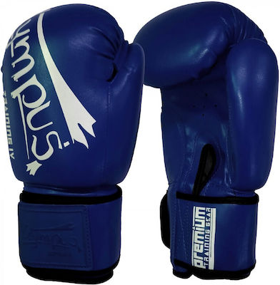 Olympus Sport Training IV PU Synthetic Leather Boxing Competition Gloves Blue