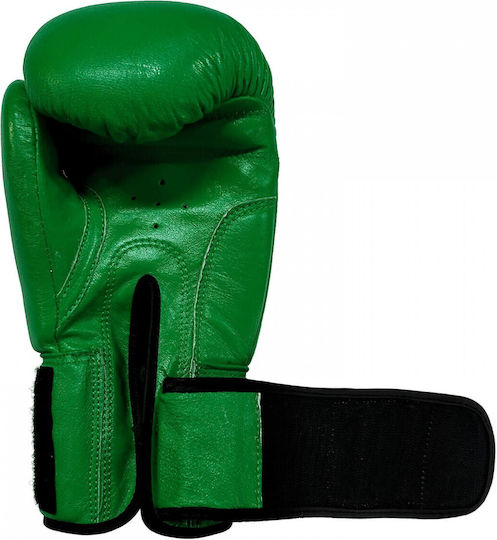 Olympus Sport Training IV Boxhandschuhe Leder für Kampf Grün