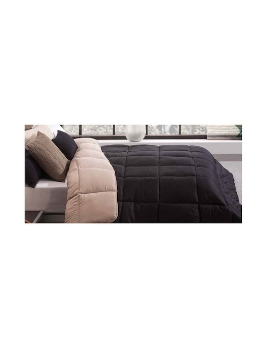 Manterol Casa Πάπλωμα Υπέρδιπλο με Γέμιση Microfiber 220x220εκ. Λιλά