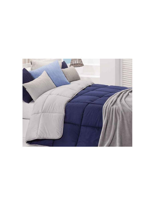 Manterol Casa Πάπλωμα Υπέρδιπλο με Γέμιση Microfiber 220x220εκ. Λιλά