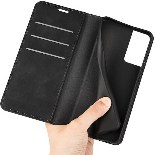 Retro Wallet Δερμάτινο Μαύρο (TCL 40 SE)