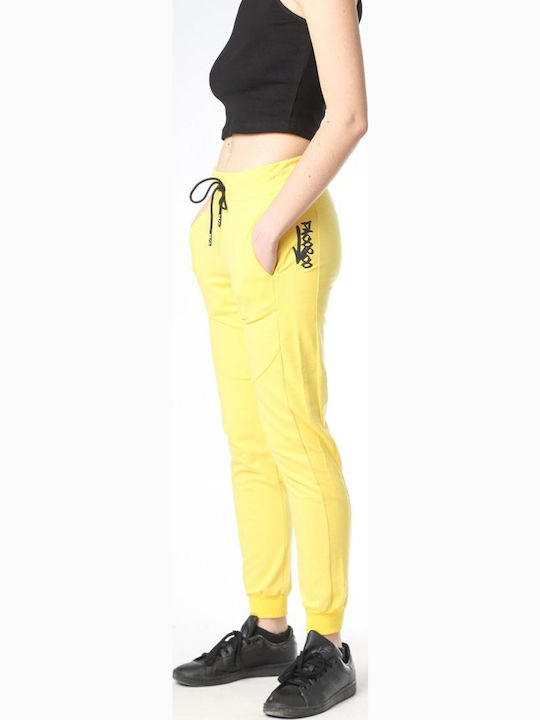 Pantaloni de Trening cu elastic Galben