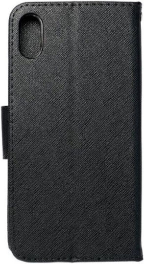 Xqisit Wallet Piele artificială / Silicon Negru (iPhone XS Max)