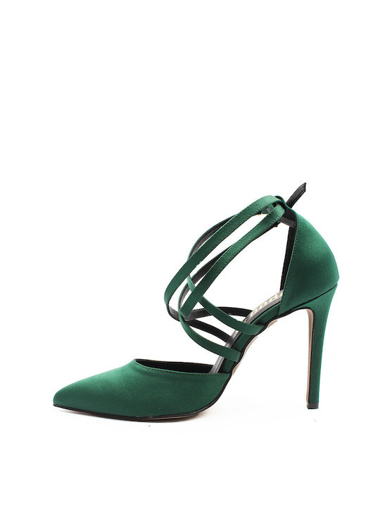 Noboo Green Heels with Strap