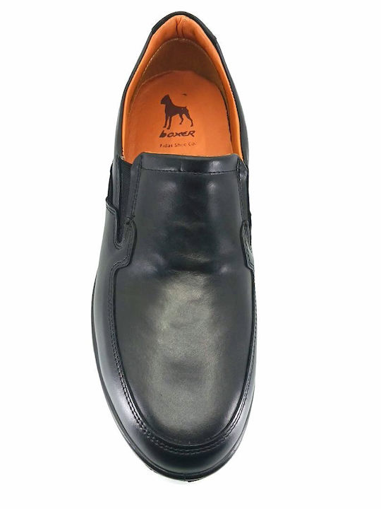 Men's Leather Slip-Ons Black