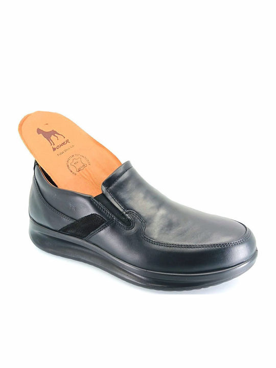 Men's Leather Slip-Ons Black